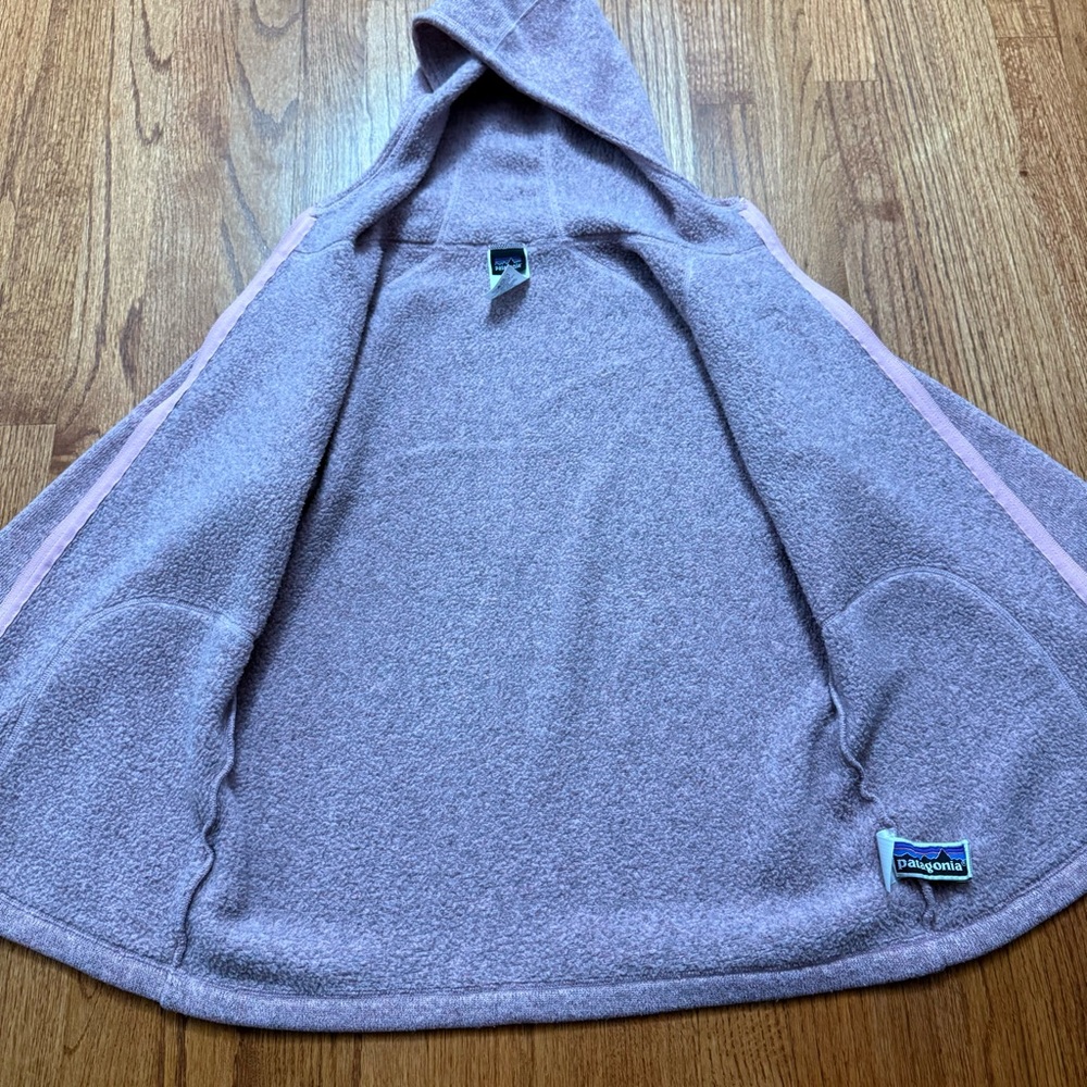 Patagonia Kids Better Sweater Hoody in Rose Pink size L 12 - Picture 14 of 16